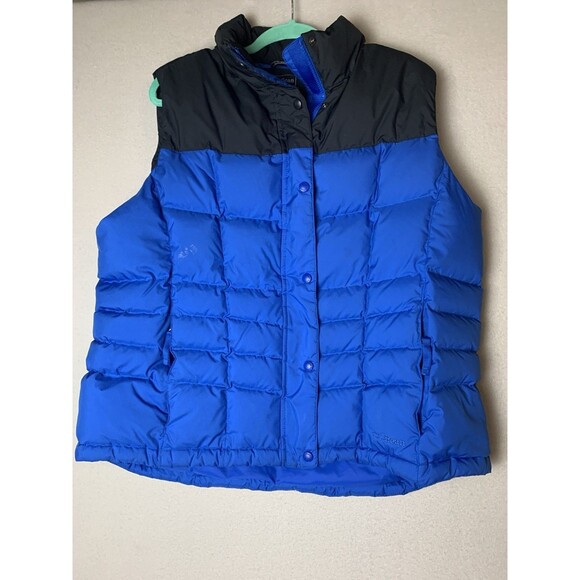 LL Bean Vest Womans 1X Blue Classic Pertex  Puffer Downtek Quilted Outdoor - Picture 1 of 11